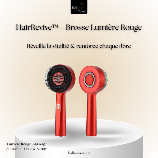 HairRevive™ – Brosse Lumière Rouge